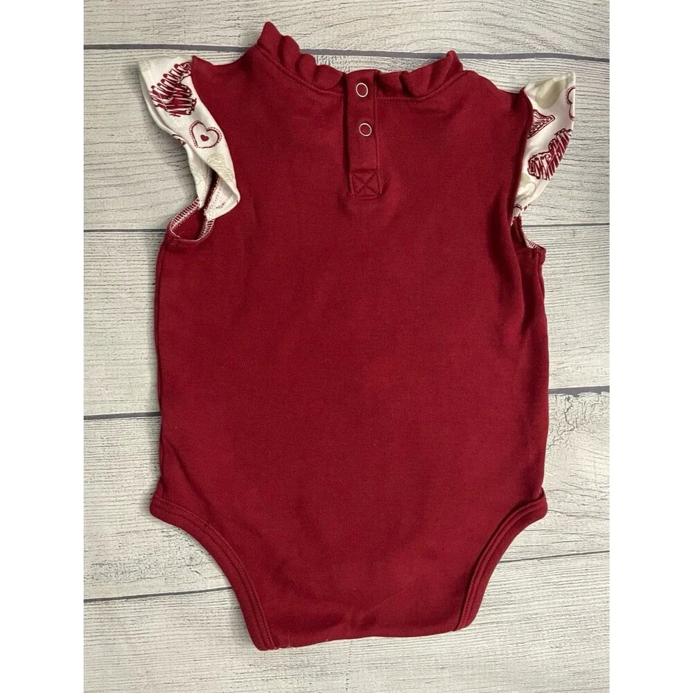 University of Oklahoma OU Little Girl Toddler Onesie Bodysuit, Size 18 months